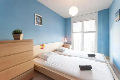 Cama o camas de una habitación en Lets Holidays NICE AND CENTRIC APARTMENT IN TOSSA