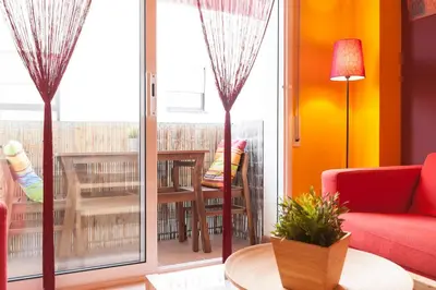 Zona de estar de Lets Holidays NICE AND CENTRIC APARTMENT IN TOSSA