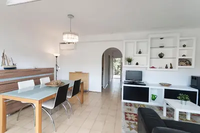 Zona de estar de Lets Holidays APARTMENT with TERRACE NEAR BEACH