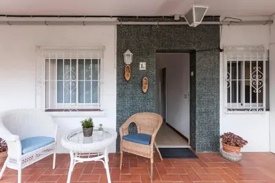Zona de estar de Lets Holidays APARTMENT with TERRACE NEAR BEACH