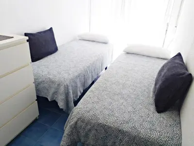 Cama o camas de una habitación en APARTAMENTO con TERRAZA VISTAS AL MAR