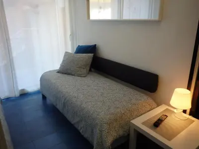 Cama o camas de una habitación en APARTAMENTO con TERRAZA VISTAS AL MAR