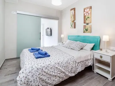 Cama o camas de una habitación en Apartment Sky Bleu Salions by Interhome