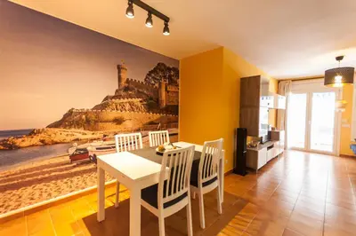 Zona de estar de Lets Holidays RENOVATED APARTMENT NEAR BEACH