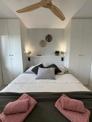 Cama o camas de una habitación en Apartamento recien reformado a 300 metros del mar