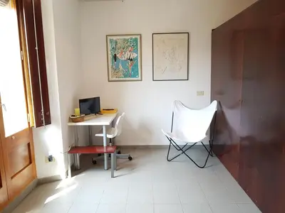 Una televisión o centro de entretenimiento en Loft Plaça Sant Josep
