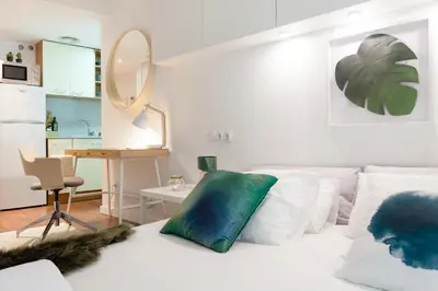 Cama o camas de una habitación en Catedral Boutique Studio