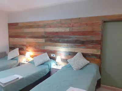 Cama o camas de una habitación en Hostal Can Massot