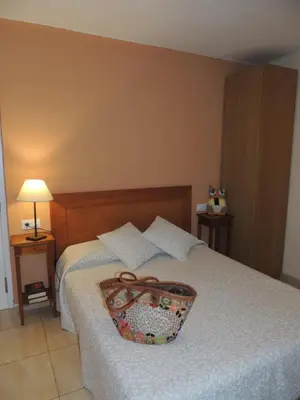 Cama o camas de una habitación en Hostal Can Massot