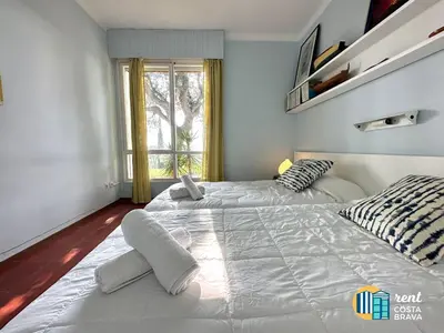 Cama o camas de una habitación en Casa Vista Mar en Platja d'Aro