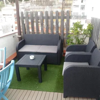 Zona de estar de Hostal La Lluna