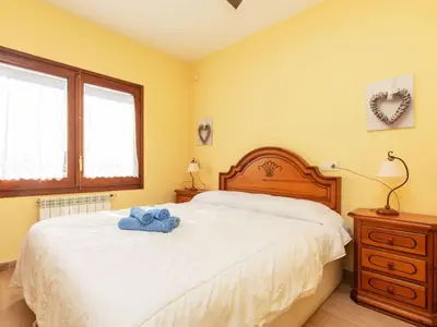 Cama o camas de una habitación en Holiday Home Mas Companys by Interhome