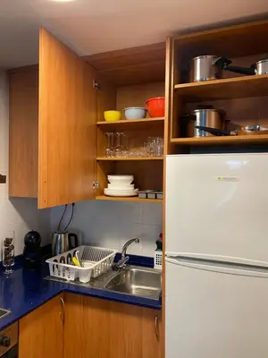 Una cocina o zona de cocina en Apartments Sant Lluis CENTER, 2 min walk from the sea