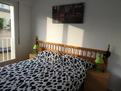 Cama o camas de una habitación en Apartament LUISA