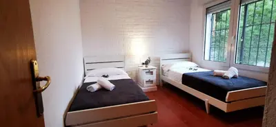 Cama o camas de una habitación en VILLAS COSETTE - Villa Julieta