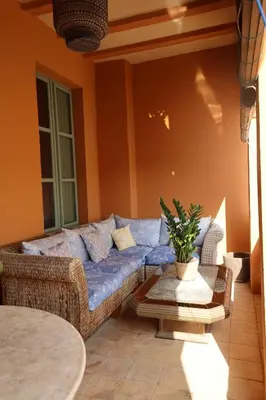 Zona de estar de La Indiana de Begur, Petit Hotel Boutique