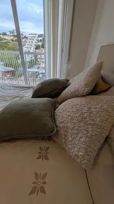 Cama o camas de una habitación en Tropical Apartaments Euroviajeros