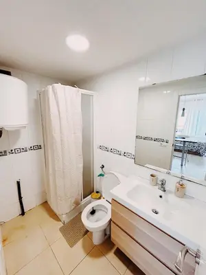 Un baño de Tropical Apartaments Euroviajeros
