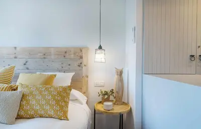 Cama o camas de una habitación en Bell Mar - Despierta con la brisa marina en este apartamento de la Costa Brava