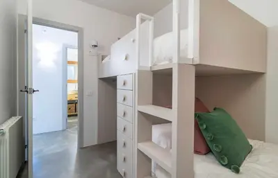 Cama o camas de una habitación en Bell Mar - Despierta con la brisa marina en este apartamento de la Costa Brava