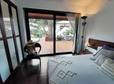 Cama o camas de una habitación en Primera linea, Piscina, Jacuzzi y Playa Privada