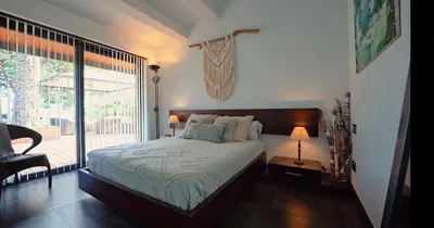 Cama o camas de una habitación en Primera linea, Piscina, Jacuzzi y Playa Privada