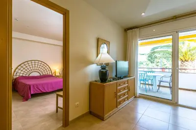 Cama o camas de una habitación en BF-3 Calella de palafrugell 4 Pax
