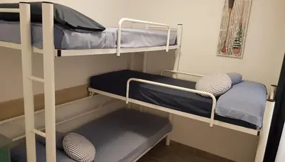 Litera o literas de una habitación en Palamós Apartament Superior Garoina