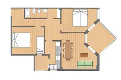 Plano de Apartamentos Bon Repós