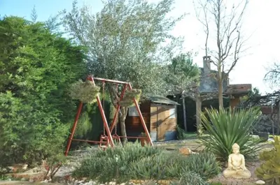 Jardín al aire libre en Can Déu del Firal