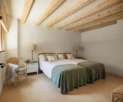 Cama o camas de una habitación en Can Bassa