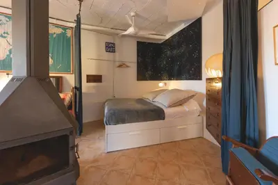 Cama o camas de una habitación en Loft with love in Pals
