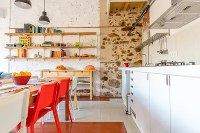 Una cocina o zona de cocina en Casa Creu