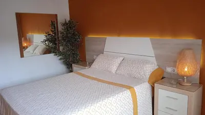 Cama o camas de una habitación en CALELLA DE LA COSTA ( Maresme - Costa Brava)