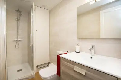 Un baño de Espectacular apartamento en el corazón de Calella!