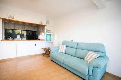 Zona de estar de Espectacular apartamento en el corazón de Calella!