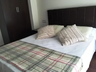Cama o camas de una habitación en Palamós Apartamentos