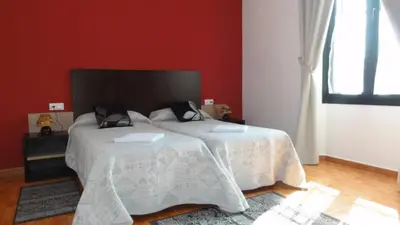 Cama o camas de una habitación en Aparthotel Can Gallart