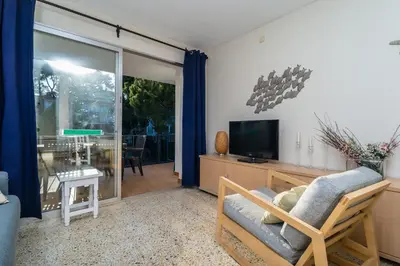 Una televisión o centro de entretenimiento en AE-1 CALELLA DE PALAFRUGELL, 4 Pax