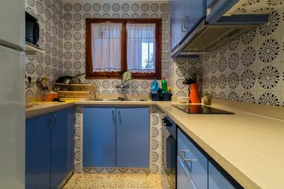 Una cocina o zona de cocina en AE-1 CALELLA DE PALAFRUGELL, 4 Pax