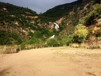 Paisaje cerca de este camping