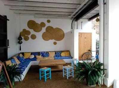 Zona de estar de Hostal l'Estrella