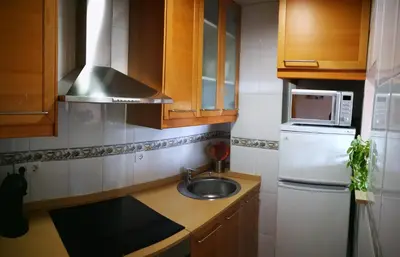 Una cocina o zona de cocina en White Stones Beach In Sant Pol de Mar