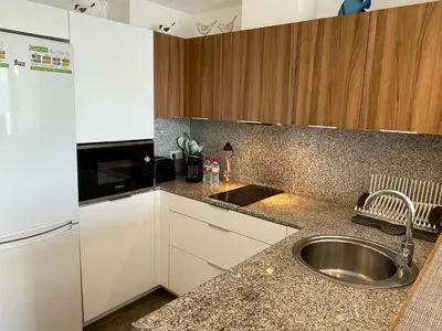 Una cocina o zona de cocina en Illa Blanca Mar Fornells