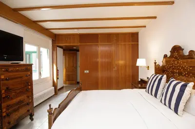Cama o camas de una habitación en Hotel Casa Mas