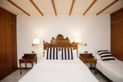 Cama o camas de una habitación en Hotel Casa Mas