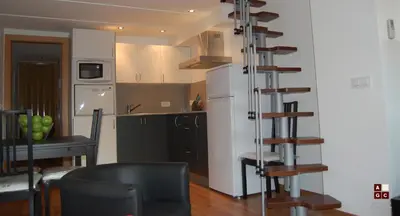 Una cocina o zona de cocina en Apartaments Girona Centre
