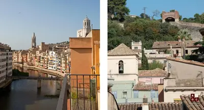 Vista general de Girona o vista desde el apartamento