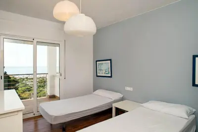 Cama o camas de una habitación en Villa Yaco