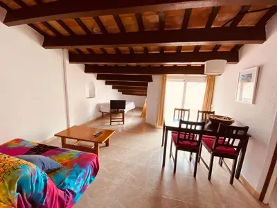 Zona de estar de Apartamentos Mitus